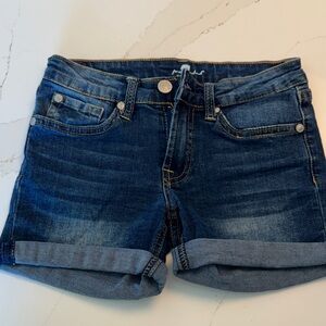 7 For All Mankind Dark Blue Jean Shorts